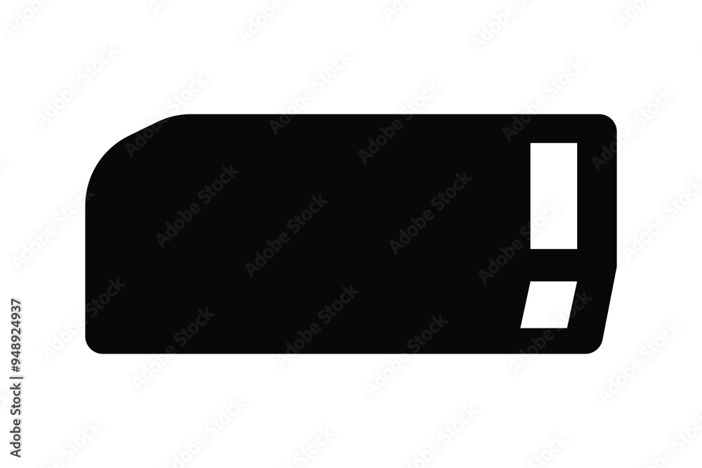 Eraser thin icon, educational, and artistic applications, Flat style design isolated on white background. Eraser thin icon, educational, and artistic applications, Flat style design isolated on white background.