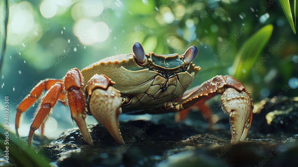 close up of crab close up of crab