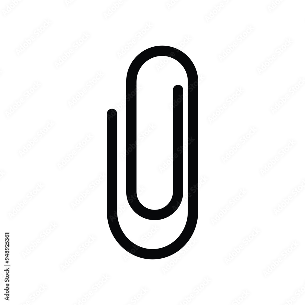 Clip line icon, Attach file or document paper clip sign. suitable for apps and websites UI designs. Clip line icon, Attach file or document paper clip sign. suitable for apps and websites UI designs.