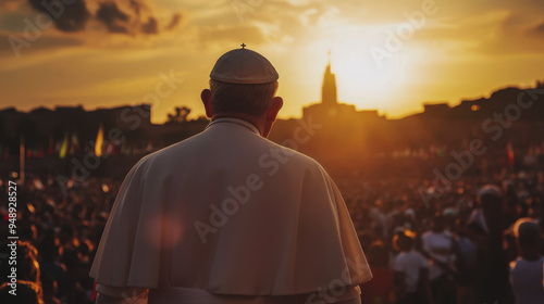 World Catholic Church Day. Catholicism. the Catholic faith. Holy Pope of Rome photo