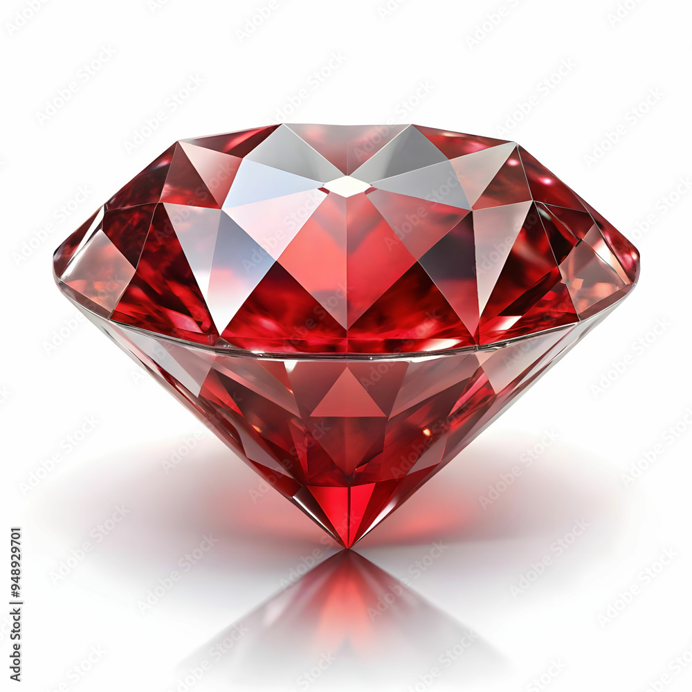 a red and white diamond with white background a red and white diamond with white background