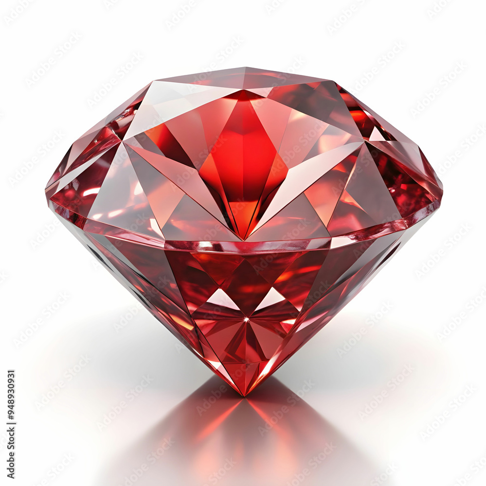 a red and white diamond with white background a red and white diamond with white background