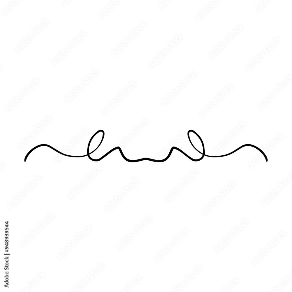 Hand drawn curly divider icon vector illustration design element of swish, swash, swoosh underline swirl squiggle stroke line Hand drawn curly divider icon vector illustration design element of swish, swash, swoosh underline swirl squiggle stroke line