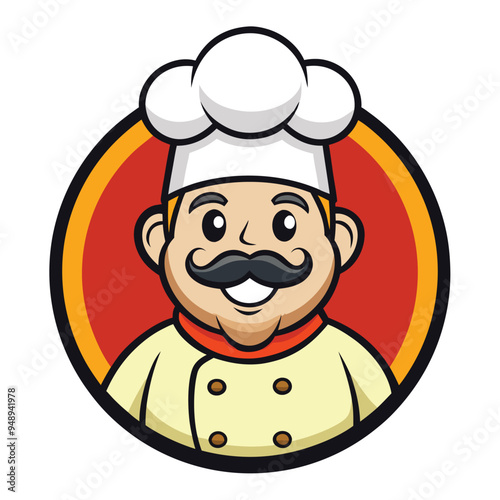 Chef Mascot cartoon mascot logo design