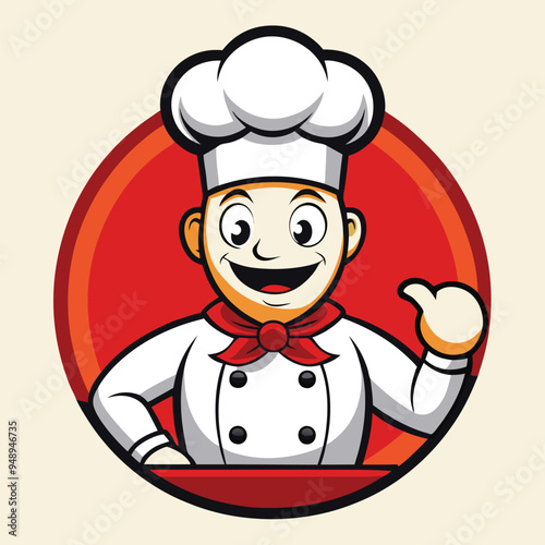 Chef Mascot cartoon mascot logo design