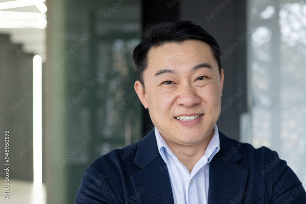 Confident asian professional smiling warmly in office setting. Man exudes positivity and approachability with genuine expression. His formal attire reflects professionalism and success, Confident asian professional smiling warmly in office setting. Man exudes positivity and approachability with genuine expression. His formal attire reflects professionalism and success,
