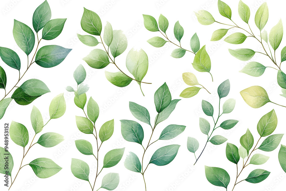 seamless pattern with green leaves seamless pattern with green leaves