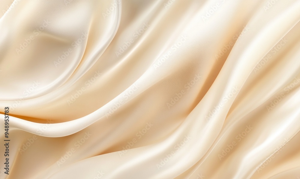 Obraz premium Neutral gradient background moving from light cream to soft beige