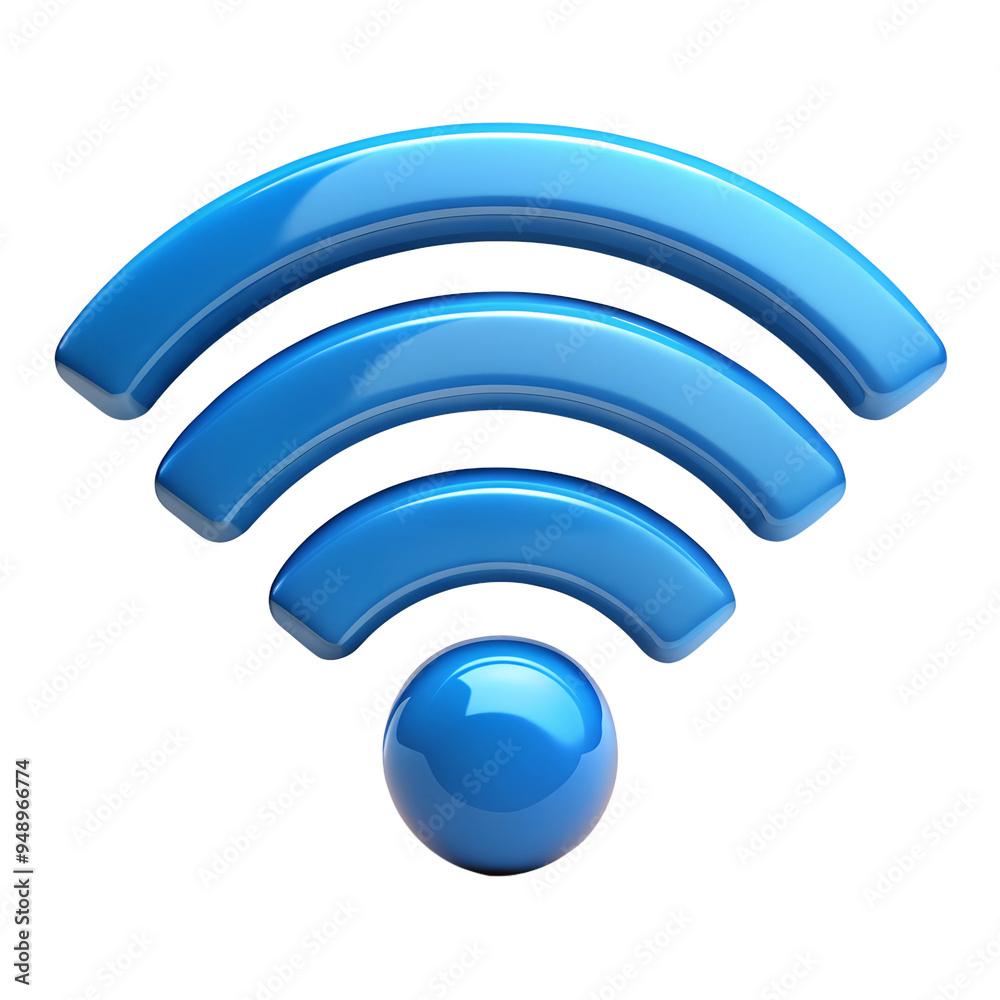 Wi-Fi symbol, isolated on a transparent background Wi-Fi symbol, isolated on a transparent background