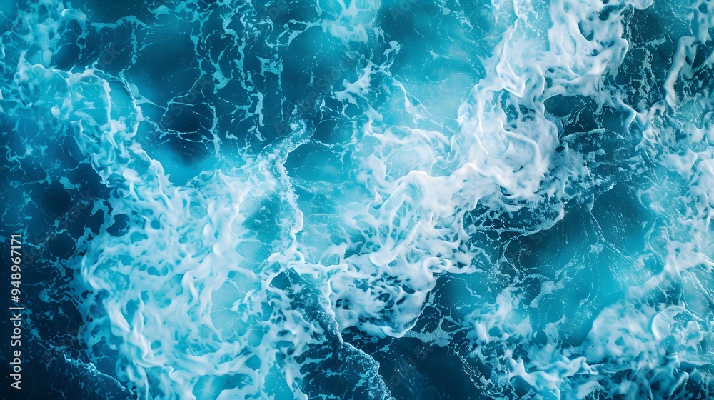 Spectacular aerial view of powerful ocean waves captured from a bird's-eye perspective, showcasing the sea's raw energy. Spectacular aerial view of powerful ocean waves captured from a bird's-eye perspective, showcasing the sea's raw energy.