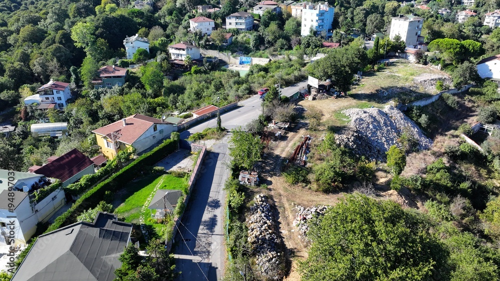 Fototapeta premium Aerial view landscape nature in Istanbul