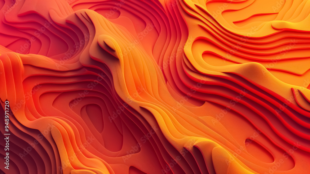 Minimalist red and orange abstract topography background Minimalist red and orange abstract topography background