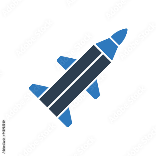 Missile Icon Sign Symbol Vector