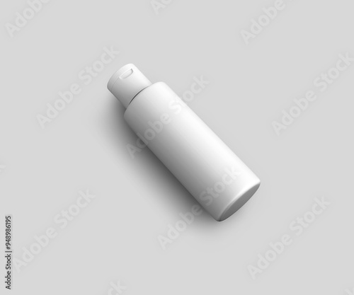 Cosmetic bottle product mockup template photo