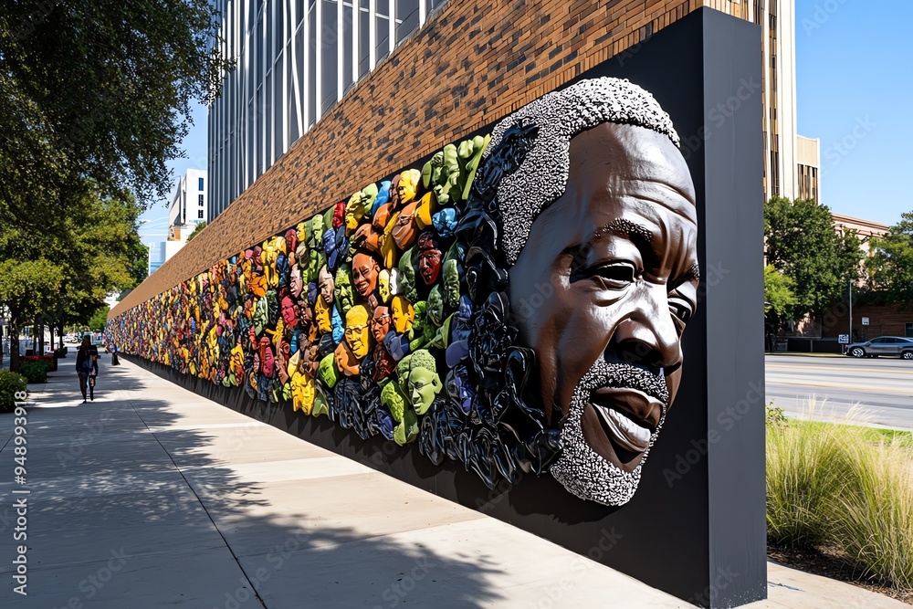 Constitution Day with a tribute to civil rights leaders, depicted in an ...