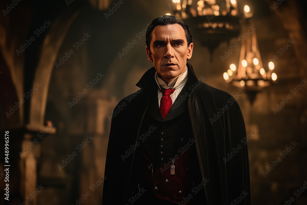 Dracula grapples with his inner conflict in a dimly lit castle, surrounded by flickering candlelight, during a haunting twilight hour Dracula grapples with his inner conflict in a dimly lit castle, surrounded by flickering candlelight, during a haunting twilight hour