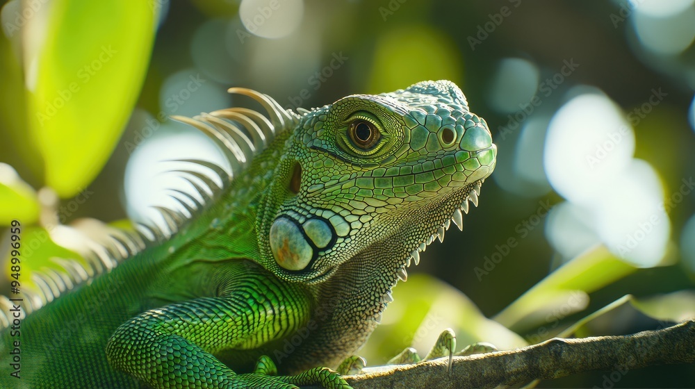 iguana on a tree iguana on a tree
