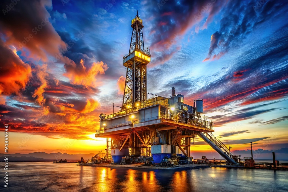 Naklejka premium automated drilling rig optimization systems
