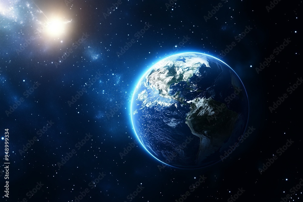 Obraz premium A photo of the earth from space