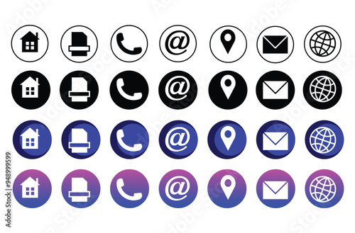 Flat Icon set