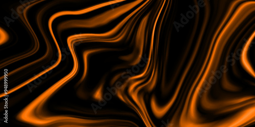 Abstract gold and black liquid marble surfaces background design. ink backdrop with wavy pattern. modern background design with luxury cloth or liquid wave or wavy folds of grunge silk texture.	
