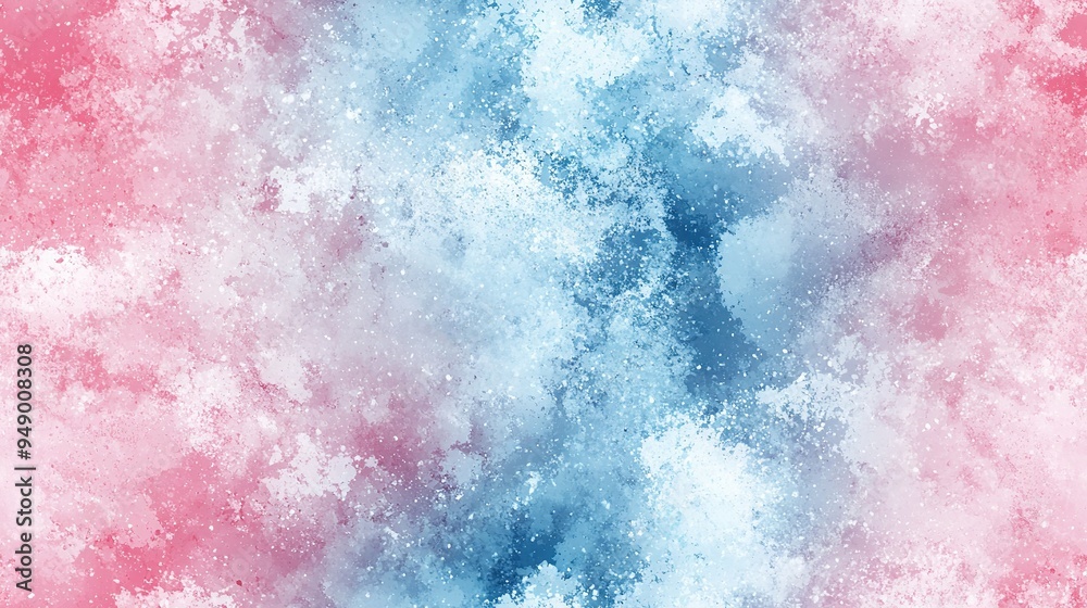Obraz premium Red, White, and Blue Background with Snowflake Pattern