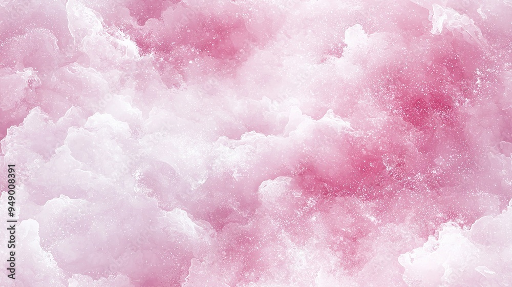 A pink and white background with lots of pink and white clouds in the center A pink and white background with lots of pink and white clouds in the center