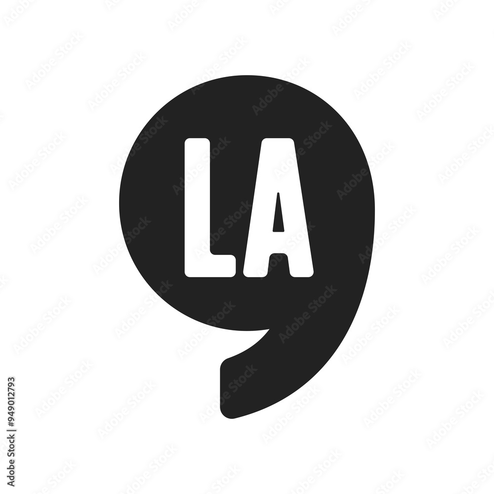 Comma La Sign, Comma La Background, Vector Illustration Background