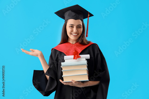 Female graduate student wit...