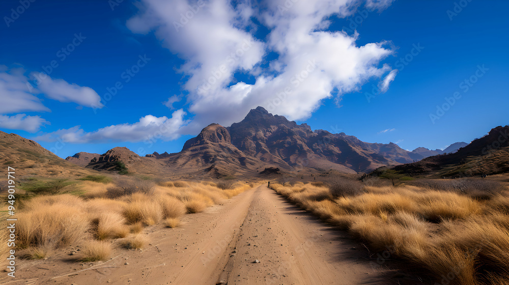 View Mountain Range With Clouds The Sky View Mountain Range With Clouds The Sky