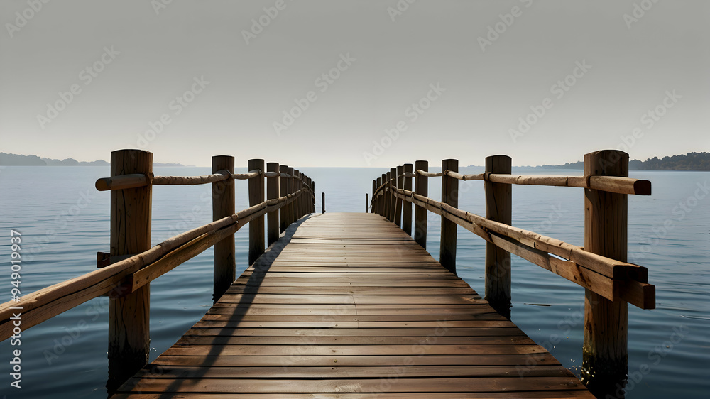 Fototapeta premium pier on the lake