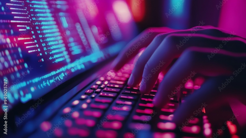 writing computer script by hand, developing software, and programming code writing computer script by hand, developing software, and programming code