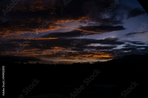 beautiful sunset in san jose costa rica