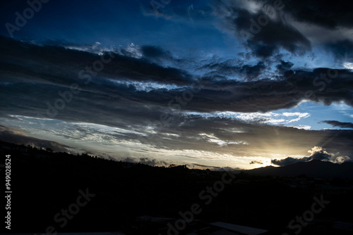 beautiful sunset in san jose costa rica