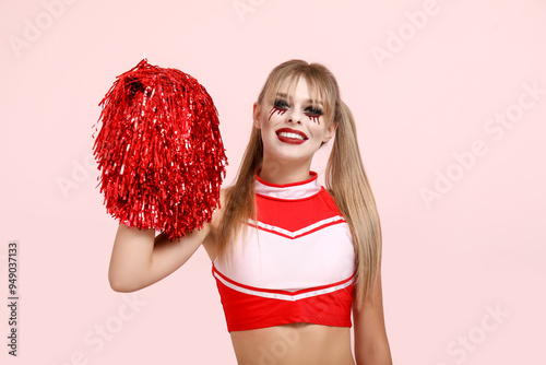 Young woman dressed for Hal...