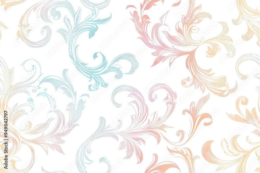 Elegant textile print for wallpapers and fabrics Elegant textile print for wallpapers and fabrics