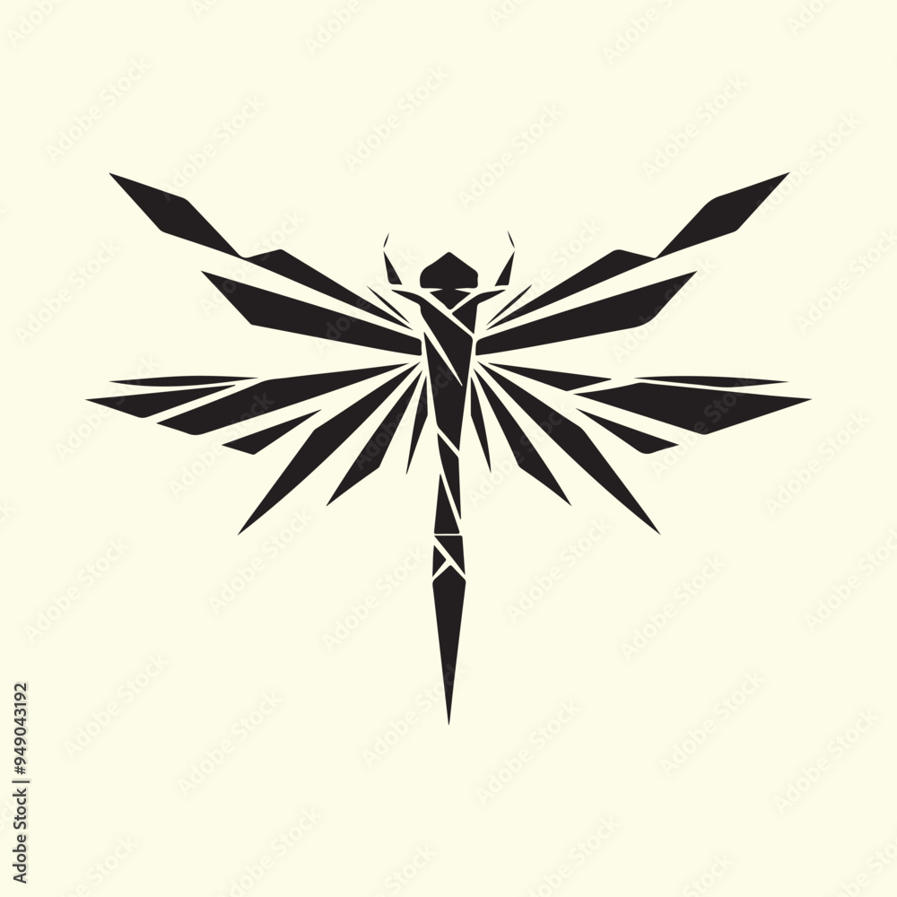 Editable Black Dragonfly Silhouette Design on Transparent Background Editable Black Dragonfly Silhouette Design on Transparent Background