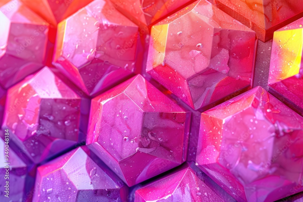 Abstract Geometric Pattern in Vibrant Pink and Orange Hues Abstract Geometric Pattern in Vibrant Pink and Orange Hues
