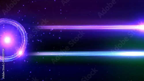 4k Magic Rings Title Frame Animation Background