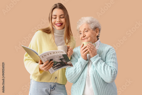 Young woman and her grandmo...