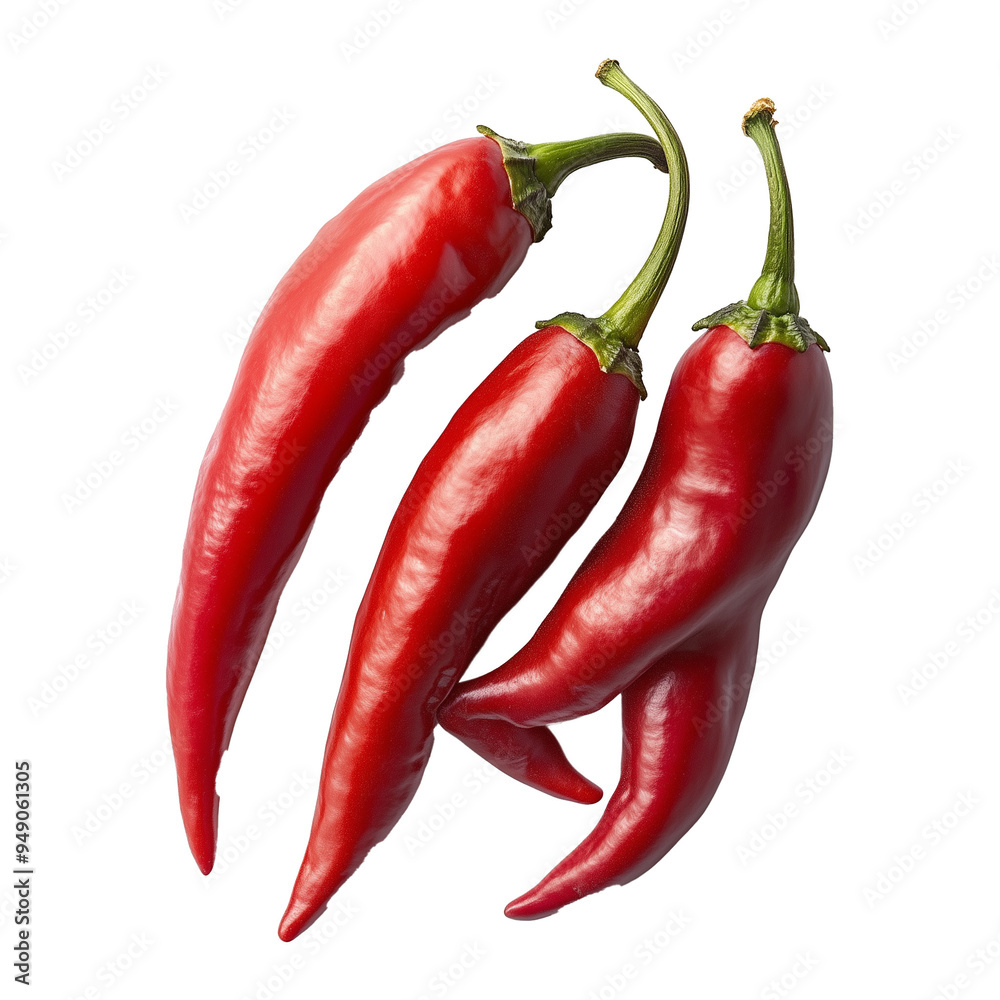 Fresh Cayenne Peppers, Well Ripe Red Color Extremely Spicy Chili Fresh Cayenne Peppers, Well Ripe Red Color Extremely Spicy Chili