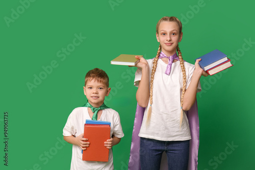 Cute kids dressed as superh...