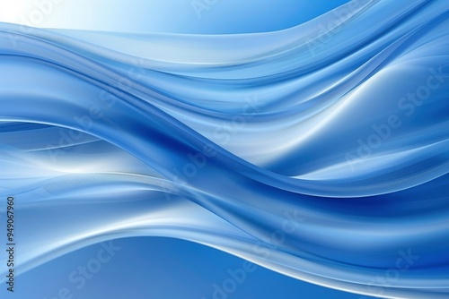 Abstract Blue Wave Background