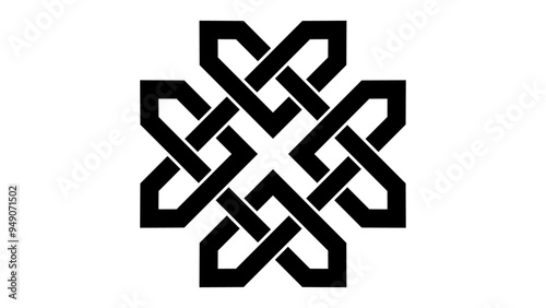 celtic shamrock knot heart love endless vector isolated on white background. vector illustration.