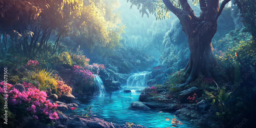 Enchanted Forest Oasis. A Peaceful Land of Magic and Nature Enchanted Forest Oasis. A Peaceful Land of Magic and Nature