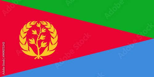 Canvastavla The official national flag of Eritrea