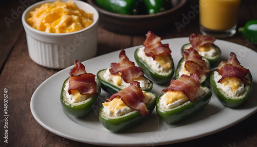 Wallpaper Mural jalapeño poppers filled with cream cheese, cheddar cheese, and bacon Torontodigital.ca