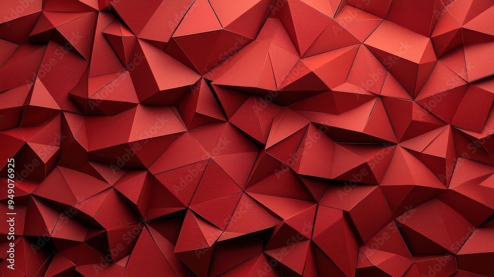 Angular design in deep reds and browns, telling a story of earth and fire Angular design in deep reds and browns, telling a story of earth and fire