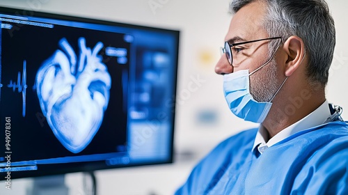 Cardiology clinic with state-of-the-art heart imaging and interventional treatments for precision care, cardiac health, advanced diagnostics photo