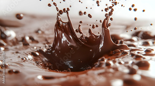 Chocolate Splash Close Up Macro Liquid Brown Sweet